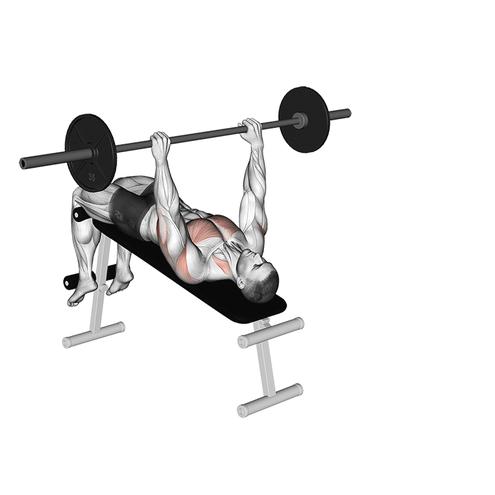 Barbell Decline Wide Grip Pullover